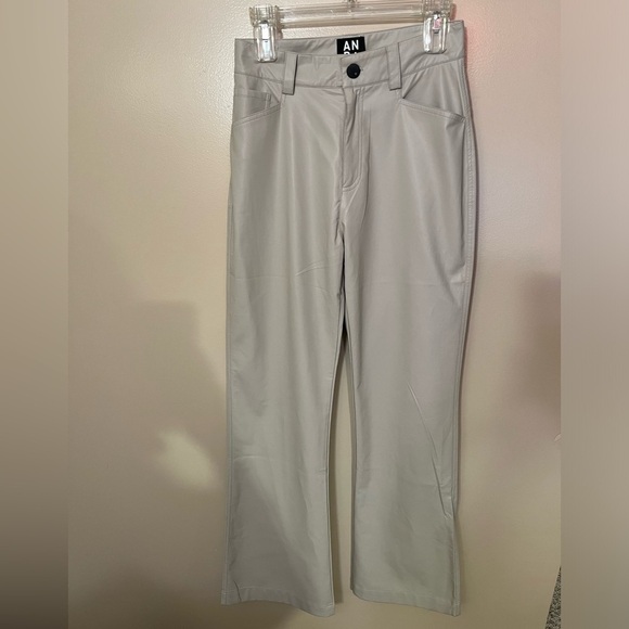 Alp N Rock Clare Silvergrey Faux Leather Pants Sz S NWT - Picture 2 of 6